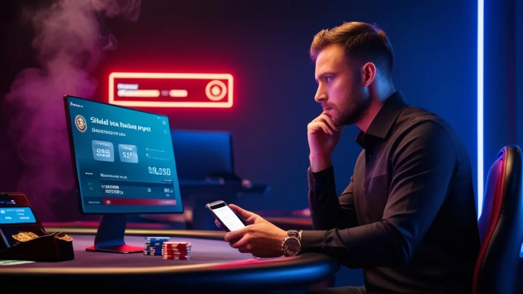 Notifica di vincite non pagate e utente che controlla il saldo