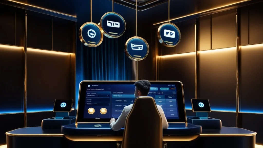 Tavolo cassa del casinò con metodi di prelievo e schermata di verifica